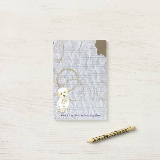 My Coton Ate My Lessingplan Post-it Klebezettel (Auf Schreibtisch)