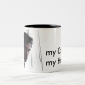 my Cousin my Hero Zweifarbige Tasse (Mittel)