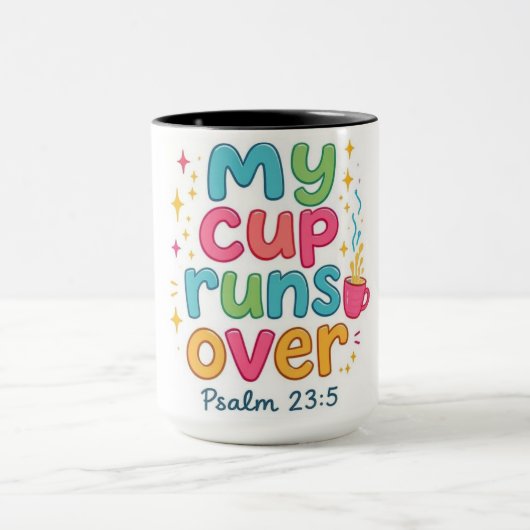 My Cup Runs Over Cute Combo Mug Tasse (Zentrum)