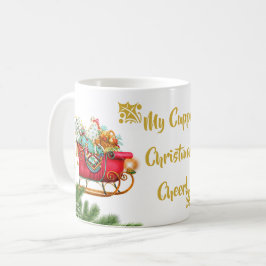 My Cuppa Christmas Cheer Santa Sleigh präsentiert Kaffeetasse