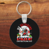 My Dachshund Stolen My Christmas Pajama Shirt Sant Schlüsselanhänger (Vorderseite)