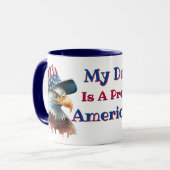My Dad Is A Proud American  Tasse (Vorderseite Links)