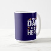 My dad is my hero kaffeetasse (VorderseiteRechts)