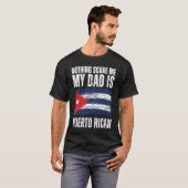 My Dad is Puerto Rican Puerto Rico Pride Flag Heri T-Shirt (Vorne ganz)