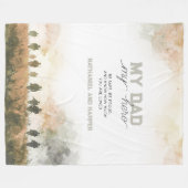 My Dad My Hero Deployment Gift for Dad from Kids Fleecedecke (Vorderseite (Horizontal))