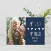 My Dad My Hero Scrip Photo Dad Ankündigung (Stehend Vorderseite)