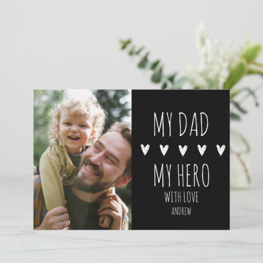 My Dad My Hero Scrip Photo of the Children Ankündigung (Stehend Vorderseite)