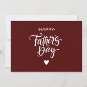 My Dad My Hero Scrip Photo Red Ankündigung (Rückseite)