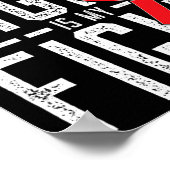 My Dad's Fight Is My Fight Blood Cancer Awareness Poster (Ecke)