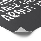 My Daughter And I Talk About You Funny Matching Da Poster (Ecke)