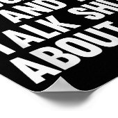 My Daughter And I Talk About You Funny Matching Da Poster (Ecke)