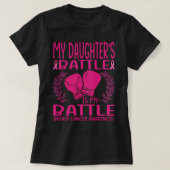 My DAUGHTER battle is my battle breast cancer awar T-Shirt (Design vorne)