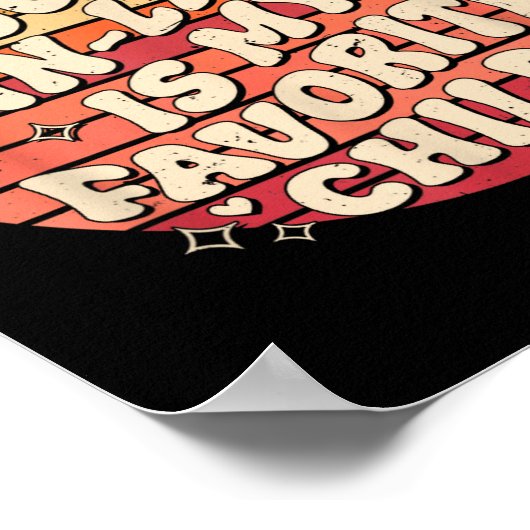 My Daughter In Law Is My Favorite Child Funny Fami Poster (Ecke)