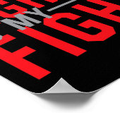 My Daughter's Fight Is My Fight Blood Cancer Aware Poster (Ecke)