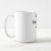 My Day Begins After Coffee - Minimalist Quote Kaffeetasse (Links)