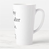 My Day Begins After Coffee - Minimalist Quote Milchtasse (Rechts)