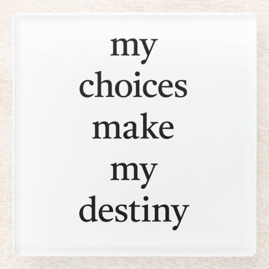 My Destiny Glass Untersetzer (Vorderseite)