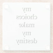 My Destiny Glass Untersetzer (Rückseite)