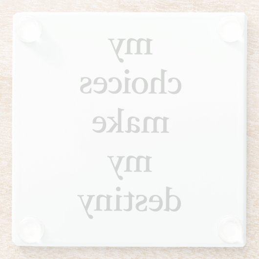My Destiny Glass Untersetzer (Rückseite)