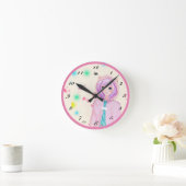 My digital drawing children Acrylic Wall Clock LS  Runde Wanduhr (Zuhause)