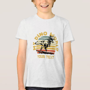 My Dino World Youth Tri-Blend Shirt