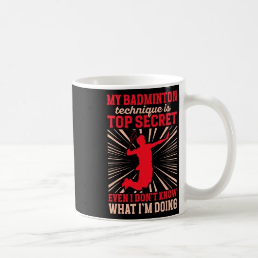 My Dminton Technique Funny Dminton Player Kaffeetasse (Rechts)
