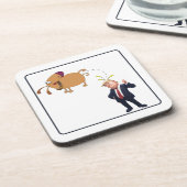  My Dog And The Pres  Getränkeuntersetzer (Linke Seite)