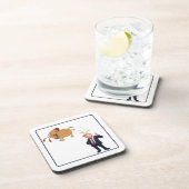  My Dog And The Pres  Getränkeuntersetzer (Rechte Seite)