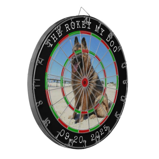 MY DOG  Dartboard Dartscheibe (Vorderseite Links)