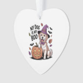 My Dog is My Boo Halloween Ornament (Vorderseite)