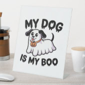 My Dog Is My Boo Shirt � Funny Dog Lover Gift 2025 Sockelschild (In Situ)