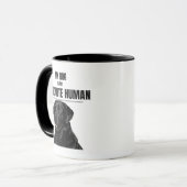 My Dog Is My Favorite Human – Black Lab Coffee Mug Tasse (Vorderseite Links)