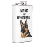 My Dog Is My Favorite Human Flachmann (Rechts)