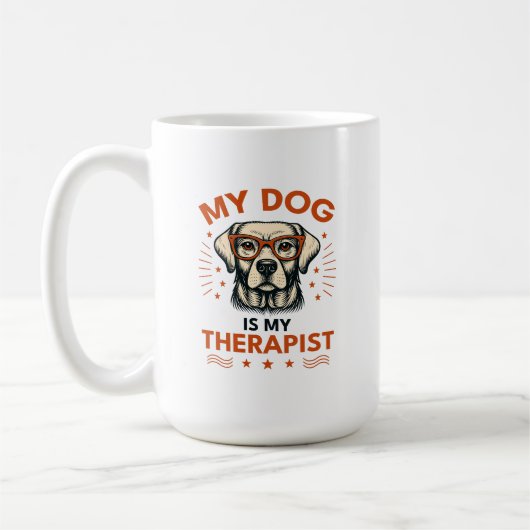 My dog is my therapist kaffeetasse (Links)