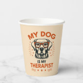 My dog is my therapist pappbecher (Rückseite)