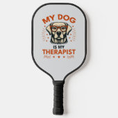 My dog is my therapist pickleball schläger (Rückseite)