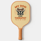 My dog is my therapist pickleball schläger (Rückseite)