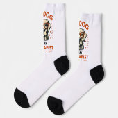 My dog is my therapist socken (Linkes Detail)