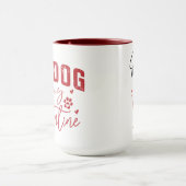 My Dog Is My Valentine Cute Funny Pet Lover Tasse (Zentrum)