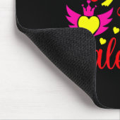 My Dog Is My Valentine Day Heart Love Dog Valenti Mousepad (Ecke)