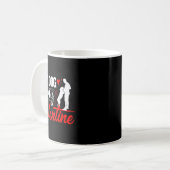 My Dog Is My Valentine Day Heart Love Dog Valentin Kaffeetasse (Vorderseite Links)