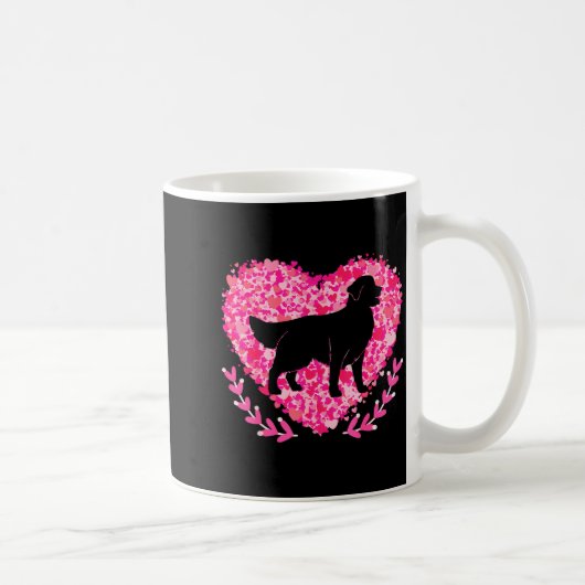 My Dog Is My Valentine Heart Pet Animal Lover Funn Kaffeetasse (Rechts)