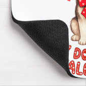 My Dog Is My Valentine Husky Heart Gles Valentines Mousepad (Ecke)