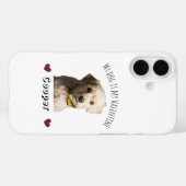 My Dog Is My Valentine – Personalized Pet  Case-Mate iPhone Hülle (Rückseite (Horizontal))