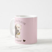 My Dog Is My Valentine – Personalized Pet Kaffeetasse (Vorderseite Links)