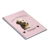 My Dog Is My Valentine – Personalized Pet Notizblock (Rechte Seite)
