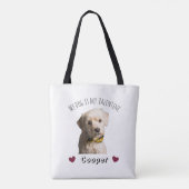 My Dog Is My Valentine – Personalized Pet Tasche (Rückseite)