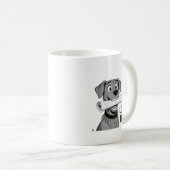 My Dog Lesson Plan T-Shirt Design Kaffeetasse (VorderseiteRechts)