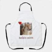 My Dog, My Heart – Personalized Dog Mom Apron Schürze (Vorderseite)