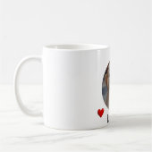 My Dog Personalized Photo & Name Mug with Hearts Kaffeetasse (Links)